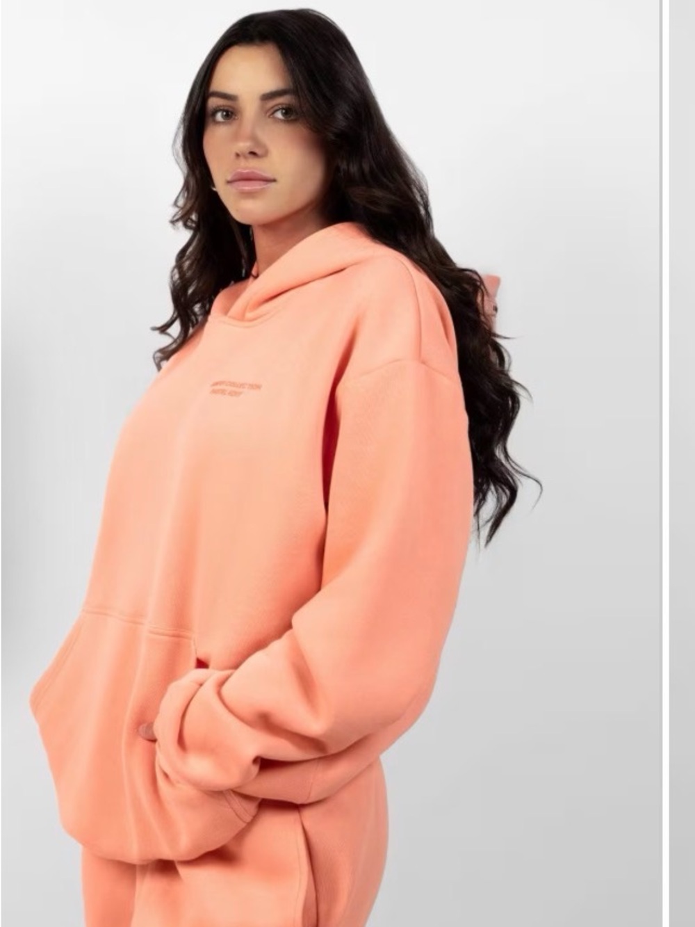 Comfrt Unisex Creamsicle Cozy Pullover Hoodie with Pocket NWOT